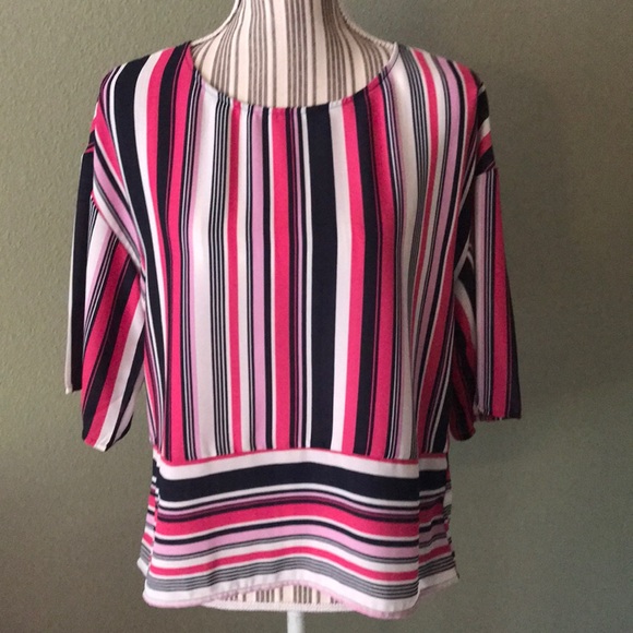 🔥1 hr SALE - W5, Anthropologie Striped Blouse - Picture 1 of 4